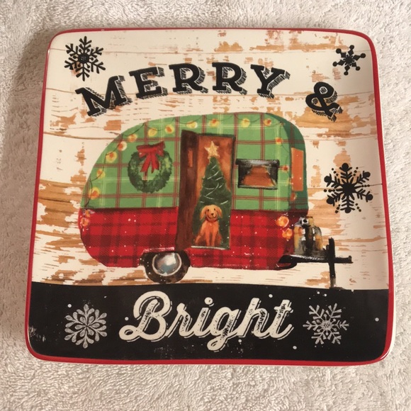 Merry & Bright Home For Christmas Plate and Mug - by Certified International - Picture 2 of 10